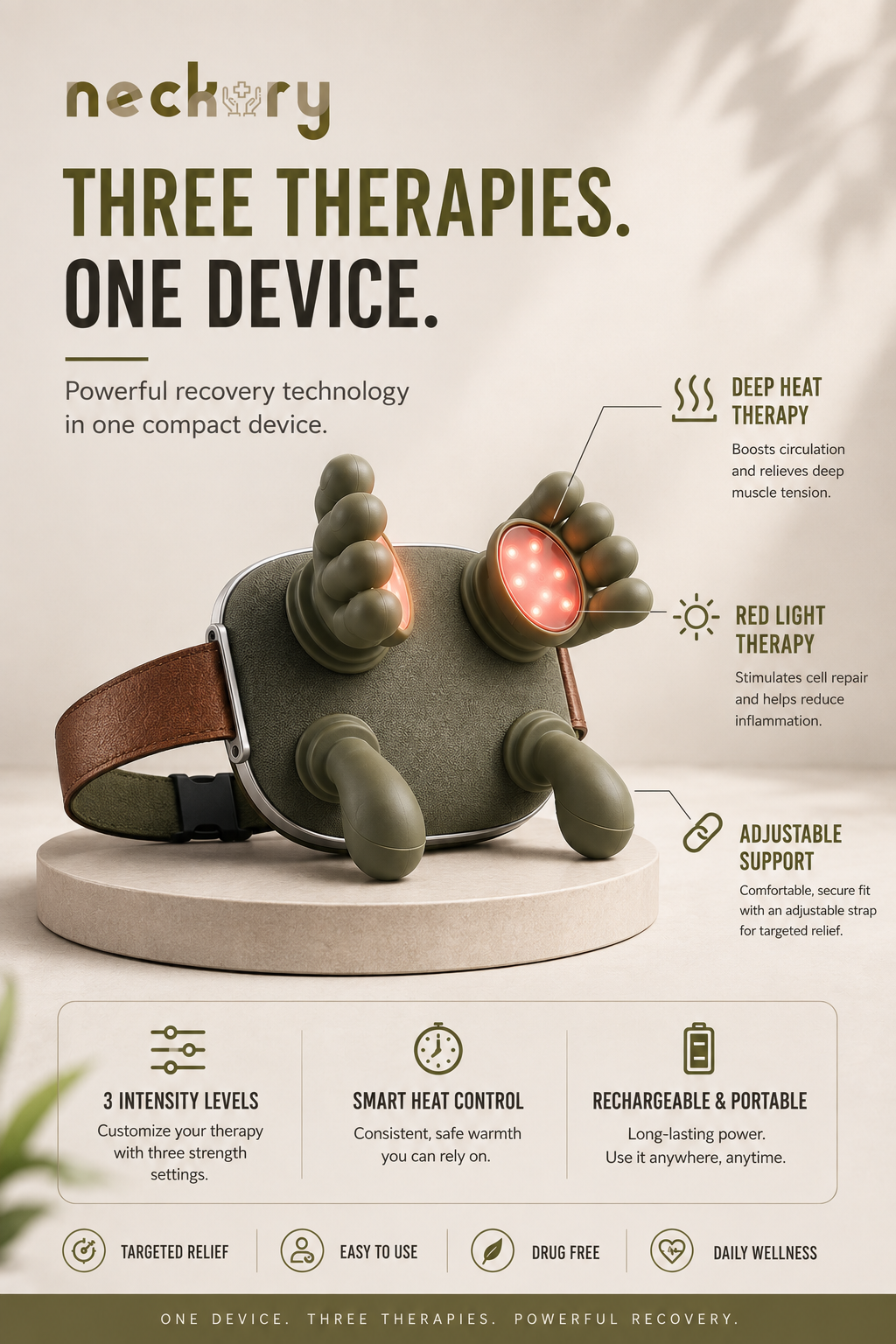 Neckury Hands Free Massager